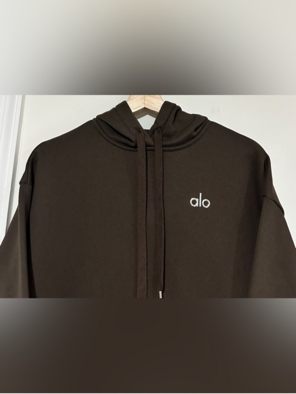 ALO Accolade Espresso Hoodie - Picture 4 of 8